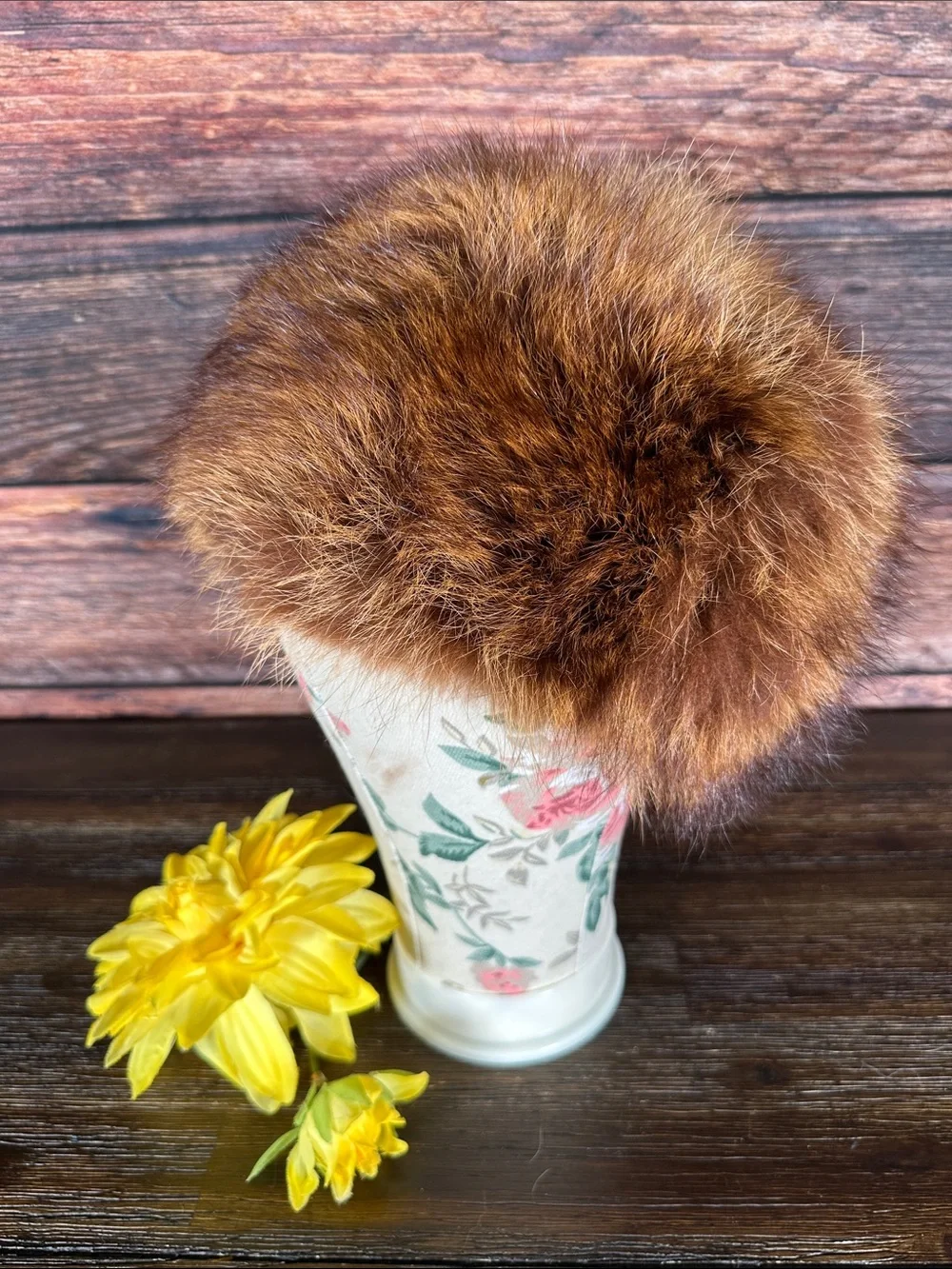 Hershleder Vintage Brown Fur Hat
